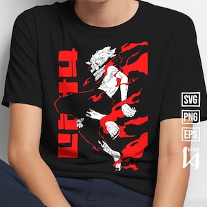 Anime Layered SVG, Anime Vector, Ready fo Print, It works for all Cricut, DTF, DTG, Sublimation and Screen Printing Techniques