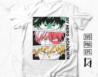 Anime Layered SVG, Anime Vector, Ready fo Print, It works for all Cricut, DTF, DTG, Sublimation and Screen Printing Techniques