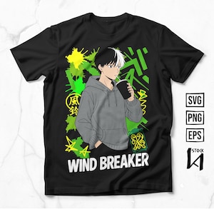 Anime Layered SVG, Anime Vector, Ready fo Print, It works for all Cricut, DTF, DTG, Sublimation and Screen Printing Techniques