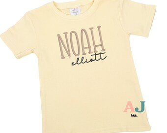 Personalized Embroidered Kids Shirt - Custom Name Tee