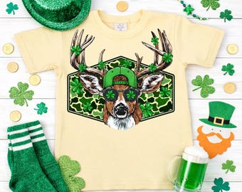 Boys St. Patrick's Lucky Buck Shirt | Toddler Deer Tee
