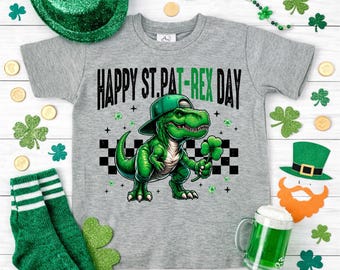 Boys St. Patrick's Day T-Rex Shirt | Toddler St Patrex Tee
