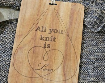 All You Knit is Love Wall Hanging