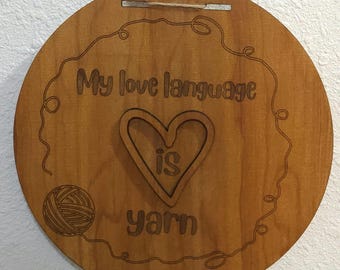 My Love Language is Yarn Wall Hanging