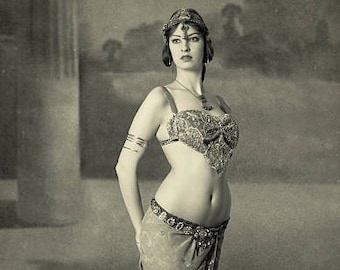 Old Hollywood Studios B&W BELLY DANCER Costume Classic Photos Photographs Photography Portraits Reprint