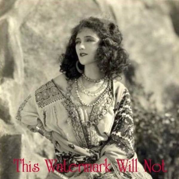 Old Vintage Antique GLAMOROUS GYPSY Photo Reprint