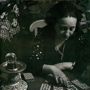 Alte Vintage Antik HANDLESEN TAROT CARD Reader Foto Nachdruck