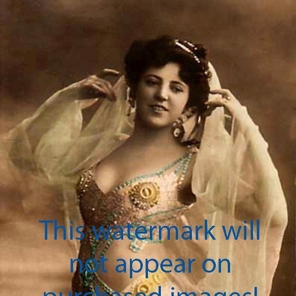 Old Hollywood Studios Classic Actress BELLY DANCER Hand Tinted Photos Photographs Portraits Wall Art Decor 14