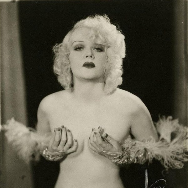 Old Vintage Antique BURLESQUE STARLET 2 Showgirl Photo Reprint