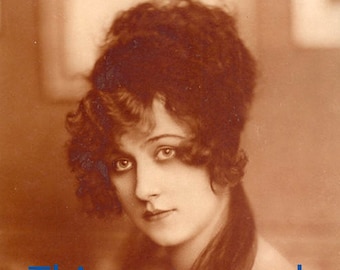 Alten Hollwood Glamour Girl Foto Nachdruck