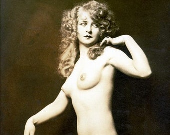 Old VINTAGE Antique Gorgeous EXOTIC NUDE Photo Photograph Photography Reprint