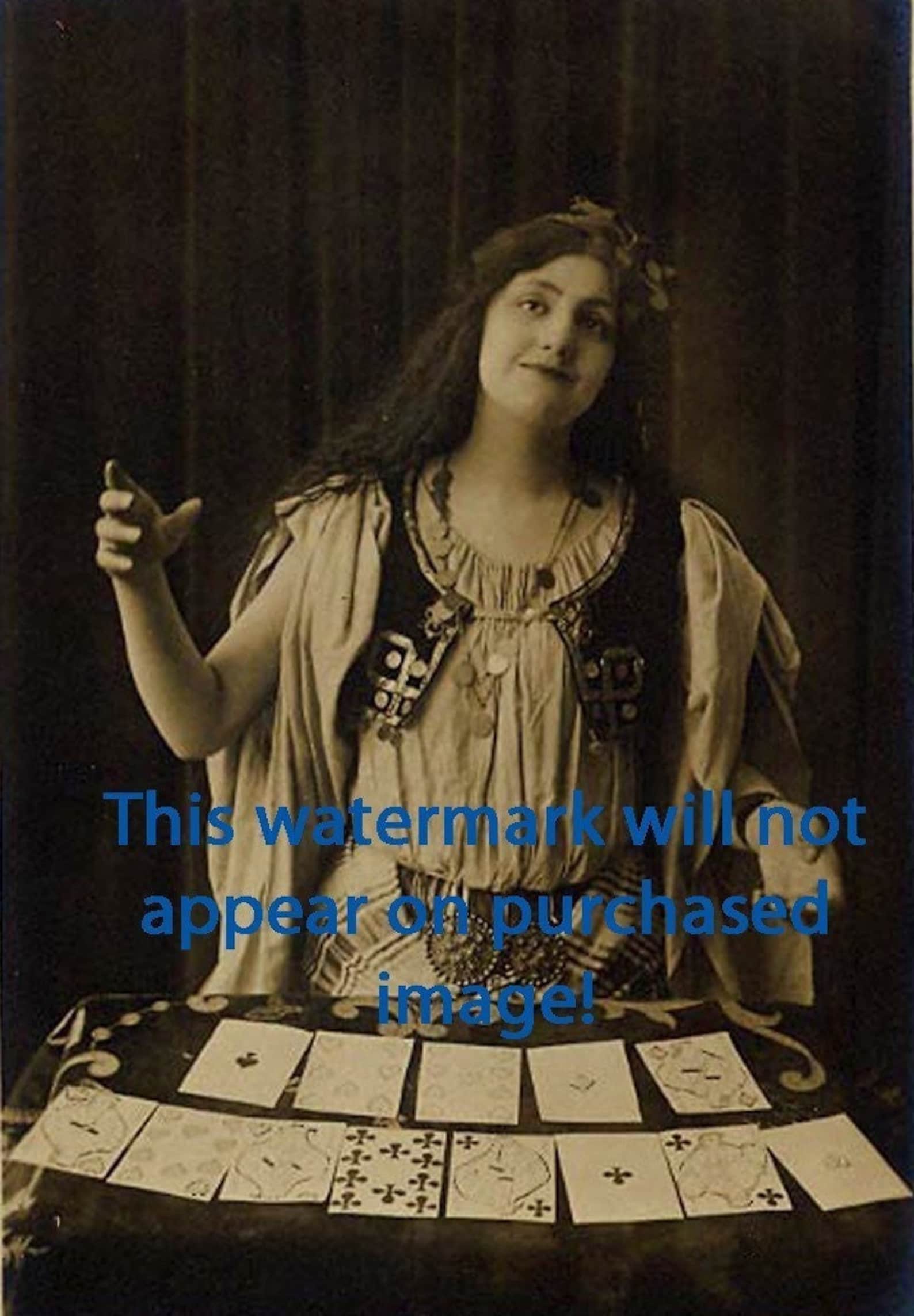 CIRCUS FORTUNE TELLER Vintage Photo Reprint Etsy