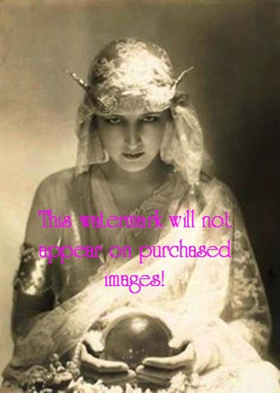 CIRCUS FORTUNE TELLER Vintage Photo Reprint Etsy