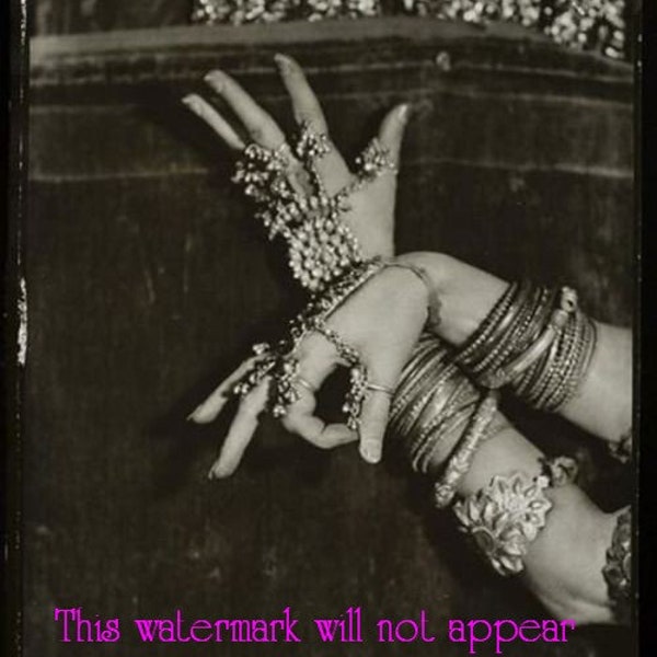 Old Vintage Antique GYPSY PALM READER Fortune Teller Photo Reprint