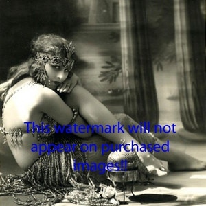 Gorgeous BELLY DANCER Vintage Photo Reprint