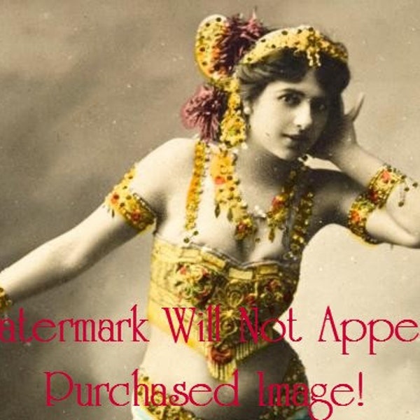 Old Hollywood Studios Classic Actress BELLY DANCER Hand Tinted Photos Photographs Portraits Wall Art Decor 15