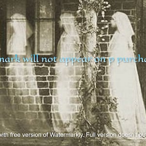Alte Vintage Antik 1800s NON GHOSTS Spirit Photo Reprint
