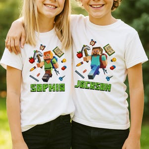 Personalized Gamer Back To School T-shirt, Back to School Shirt for Teachers, Custom Name Shirt, Preppy Back To School Shirt, Teacher School