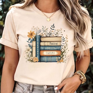FDT boek bloemenshirt, shirt Foxtrot Delta tango, subtiel anti-Trump shirt, protestshirt, democratie-T-shirt, subtiel feministisch T-shirt, F*ck Trump