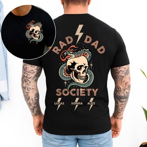 Camiseta personalizada da Rad Dad Society, Cool Dad Club, camiseta da Dad Life, camiseta do Dia dos Pais, camiseta Rad Like Dad, presente de Dia dos Pais para marido e pai