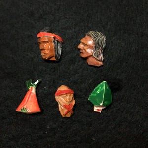 Vintage 'Chief Setaball' Knöpfe Set
