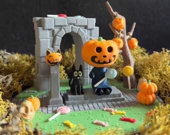 Jack Halloween Diorama Animal Crossing