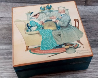 Norman Rockwell Music Box Stars of the screen playing Tomorrow Misc 410