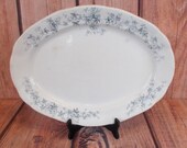 English Victorian Transferware E M And Co Serving Platter Warwick Pattern Serving Plate Edge Malkin Co 1880s Greyhound Mark