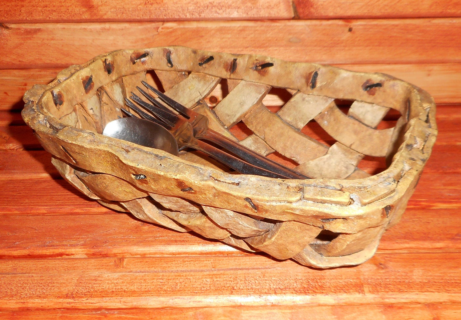 Rare Antique Rustic Woven Ceramic Basket Primitive Style Etsy