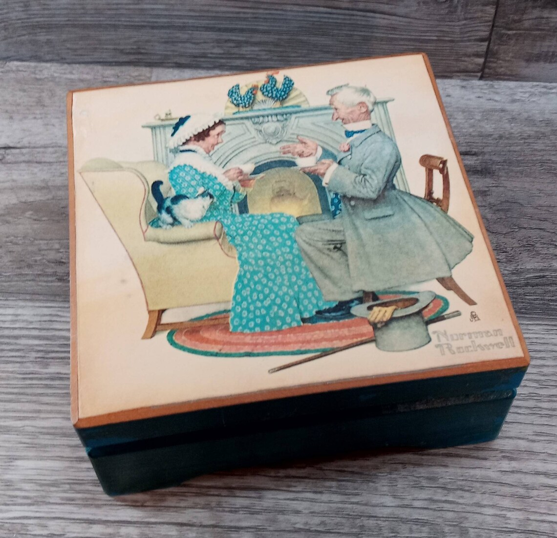 Vintage Schmid Music Box Vintage Wood Music Box Musical Etsy