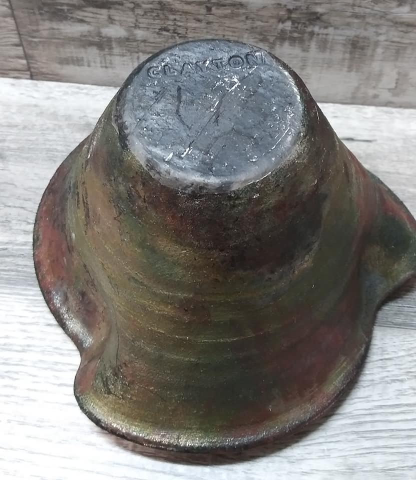 Clayton Pottery BowlUnique Handmade Pottery BowlUnique Wavy Etsy