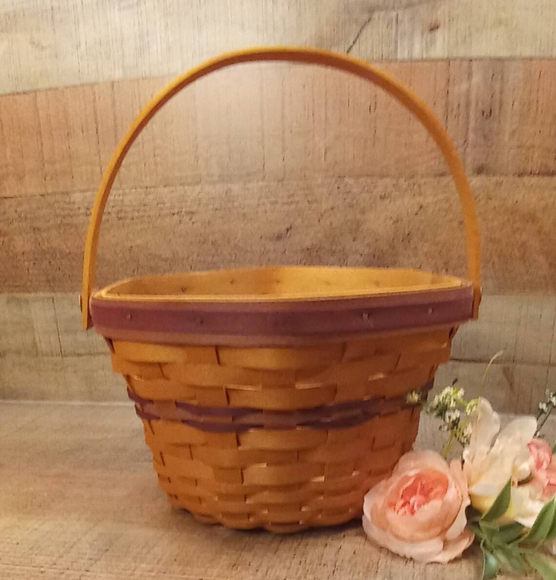 Small Vintage Longaberger Basket 2000 Century collection Etsy