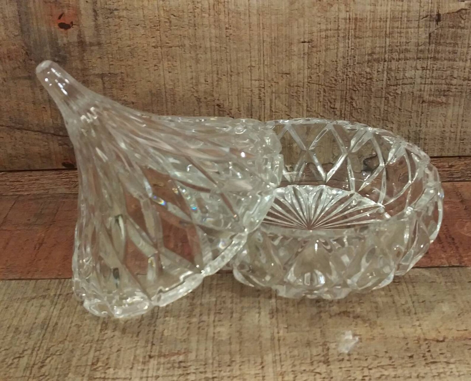 Hershey Kiss Crystal Dish Vintage Crystal candy dish Etsy