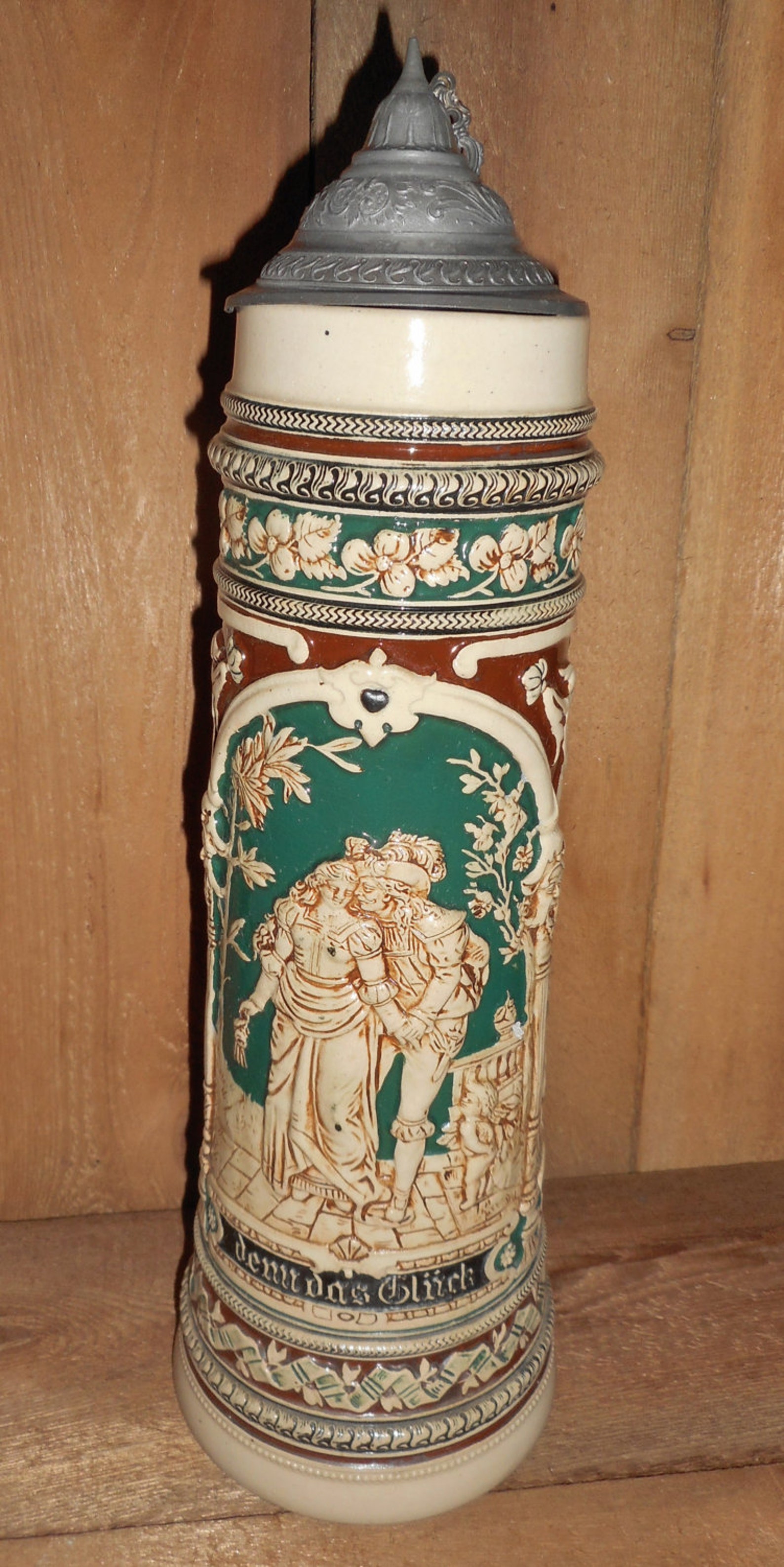 Very Large Antique Beer Stein Made in Germany and Marked With Etsy