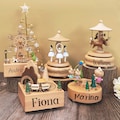 Custom Music Box for Kids, Engraved Name Music Box, Baby Music Box for Shower Gift, Wooden Music Boxes, Carousel Toys for Birthday Gifts