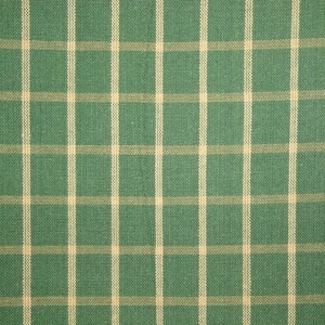 Dunroven House Green Tea Dye Woven Window Pane Plaid Homespun Fabric | Home Decor Apparel Quilt Fabric | Cotton Primitive Sewing Fabric