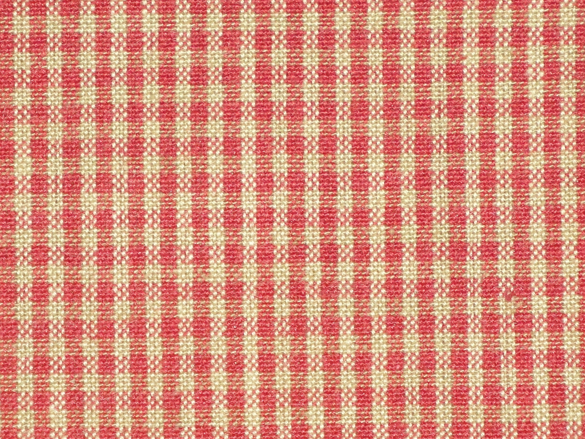 Providence Blue And Cream Woven Cotton Homespun Large Check Fabric