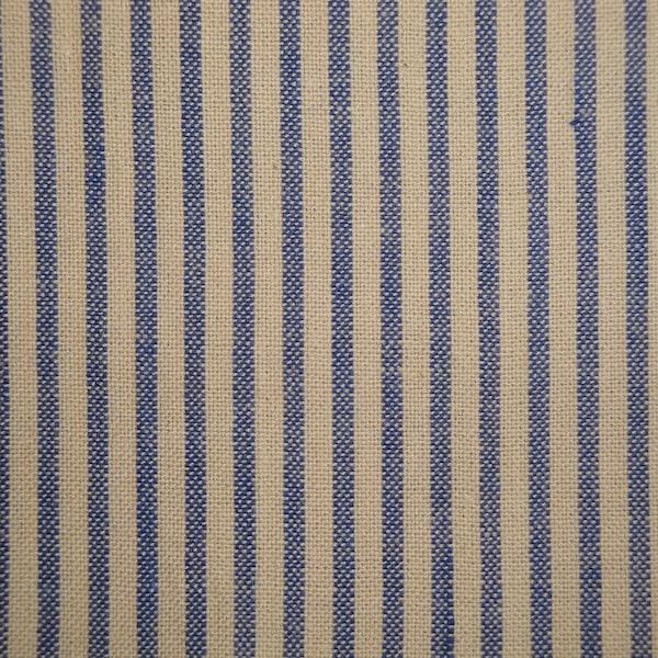 Diamond Textiles Americana Blue Stripe Homespun Fabric | Apparel Quilt Craft DIY | Farmhouse Rustic Country Cottage Cabin Home Decor Fabric