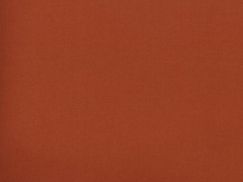 Rust Solid Color 100% Combed Cotton Fabric | Quilt Apparel Doll Making ...