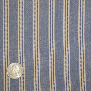 Diamond Textiles Blue Americana Stripe Homespun Fabric Primitive Farmhouse Country Cottage Cabin Home Decor Quilt Apparel Fabric image 7