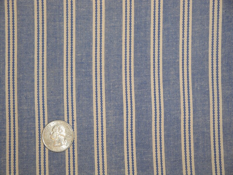 Diamond Textiles Blue Americana Stripe Homespun Fabric Primitive Farmhouse Country Cottage Cabin Home Decor Quilt Apparel Fabric image 7