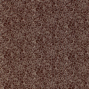 Remember When Civil War Reproduction Brown Cotton Calico Shirting Sewing Fabric Swirl Design | Primitive Old Antique Vintage Look Fabric