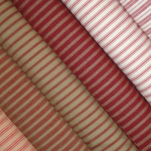 Red Ticking Fabric Red Stripe Homespun Fabric Cotton Twill Ticking Fabric Ticking Fat Quarters Fat Quarter Bundle Of 6 image 10