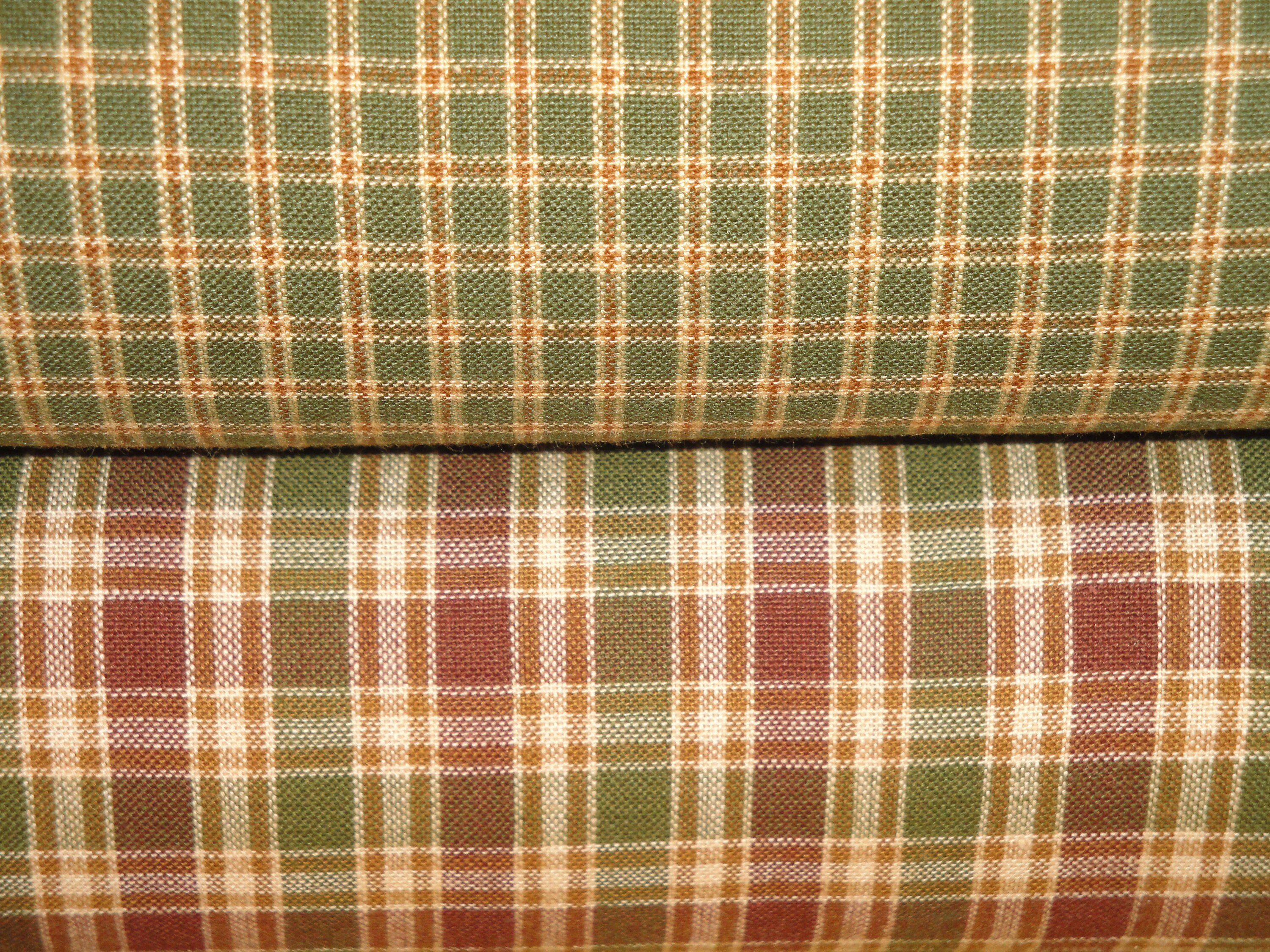 Woven Fabric Blanket Material~~Rustic Plaid Fabric~~Plaid Woven Curtain Panel~~Vintage Plaid Fabric~~Repurposed Plaid Blanket~~~Item #407