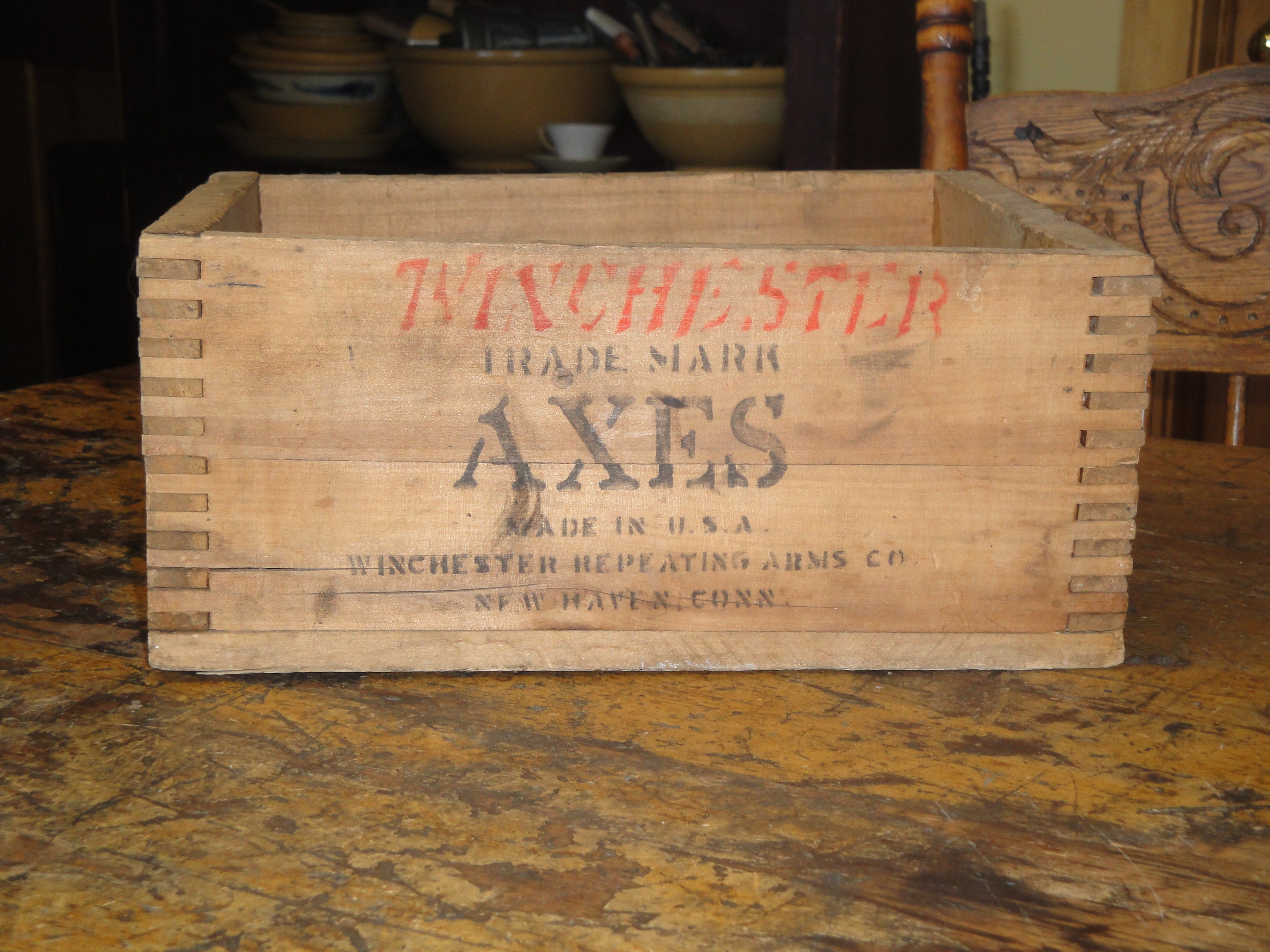  Winchester Wooden Ammo Box : Sports & Outdoors