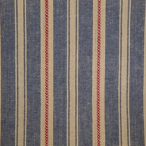 Americana Vintage Collection Dark Blue Stripe Homespun Fabric | Apparel Quilt Craft | Farmhouse Rustic Country Home Decor Fabric FAT QUARTER