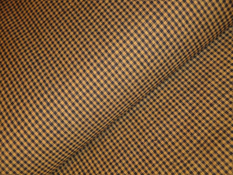 Pumpkin Spice And Black Woven Check Fabric Small Check Homespun Fabric Primitive Fall Fabric Cotton Quilt Apparel Home Decor Fabric