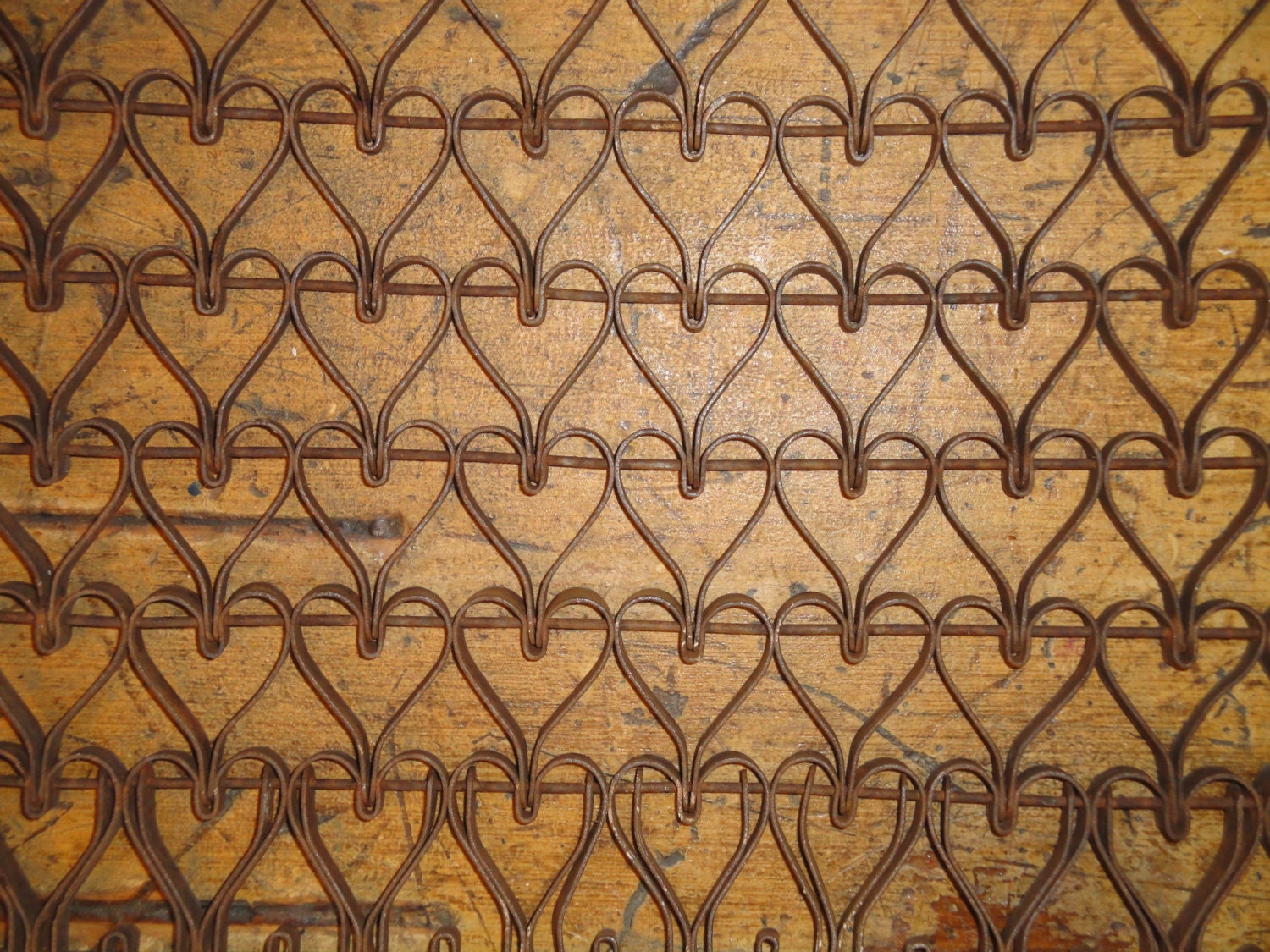 RESERVED Vintage Metal Heart Door Mat Antique Heart Door Mat Etsy