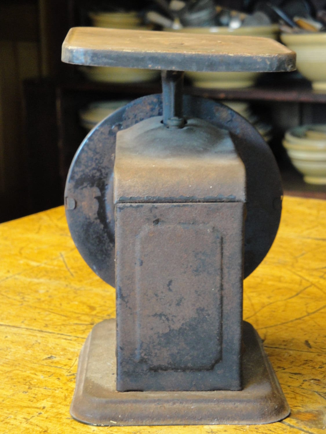 Americana Vintage Kitchen Scale Handpainted | Old Kitchen Scale ...