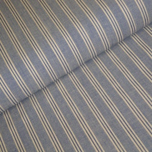 Diamond Textiles Blue Americana Stripe Homespun Fabric Primitive Farmhouse Country Cottage Cabin Home Decor Quilt Apparel Fabric image 3